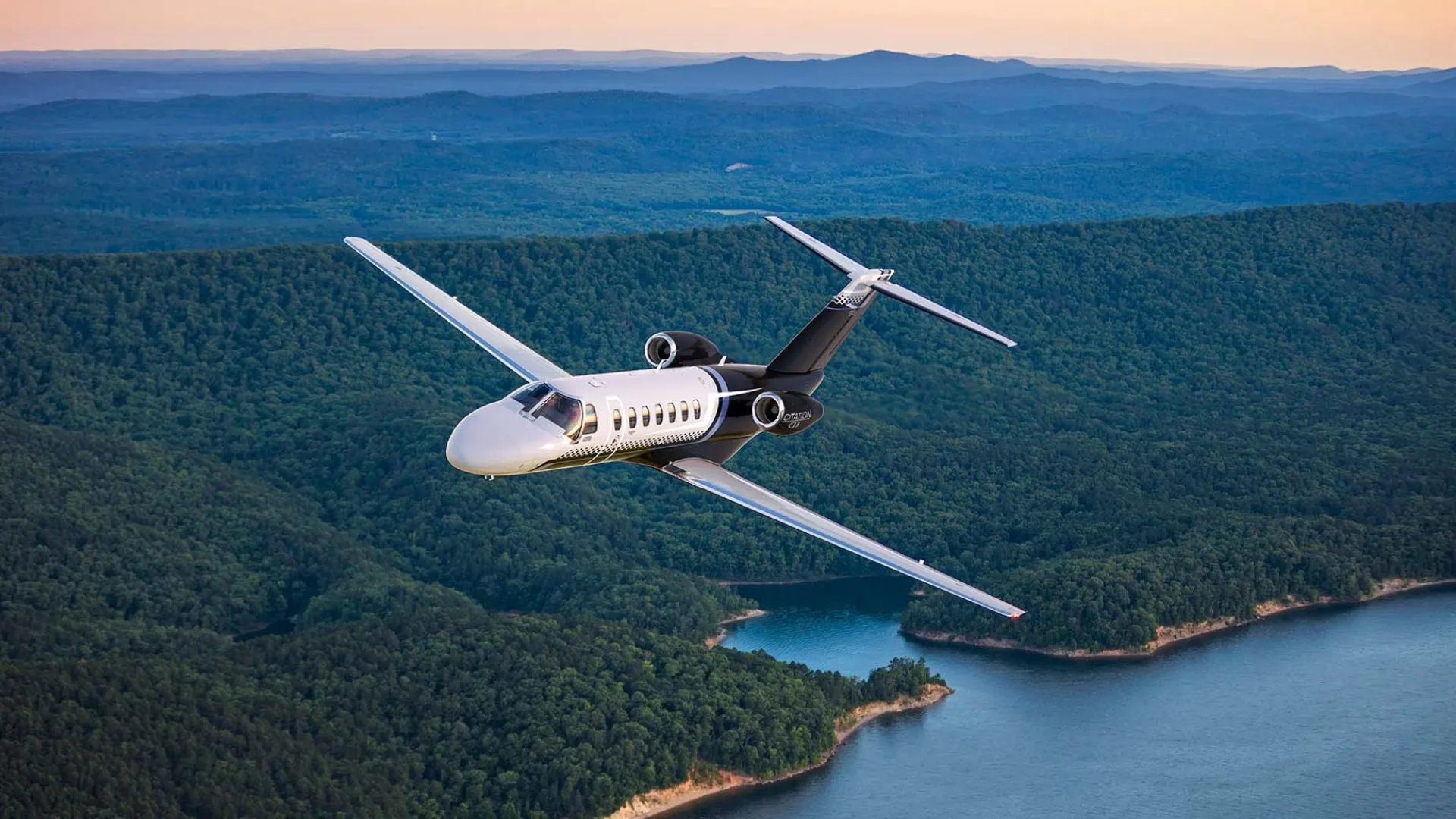 Citation CJ3 light jet on tarmac